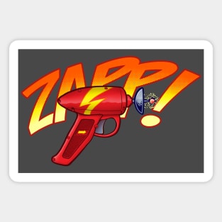 ZAPP! Retro SciFi Blaster Phaser Ray Gun Magnet